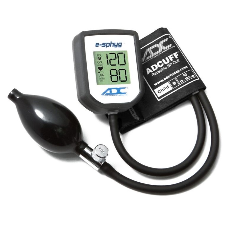 Sphygmomanometer Aneriod Digital LCD Latex Free, Black E-Sphyg Child (13-19.5cm) by American Diagnostic Corporation  ID 7002-9CBK